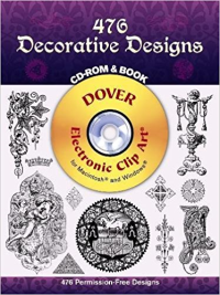 476 DECORATIVE DESIGNS - CD ROM AND BOOK 